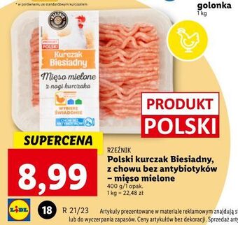 Lidl Mięso mielone z nogi kurczaka rzeźnik codzienna dostawa oferta