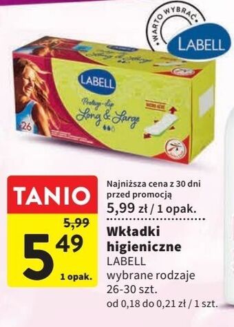 Intermarche Wkładki long labell oferta