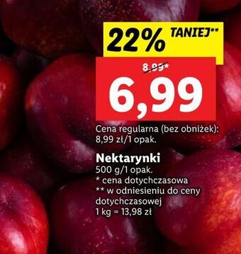 Lidl Nektarynki oferta