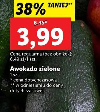 Lidl Awokado zielone oferta