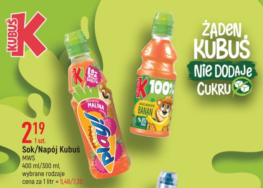 E.Leclerc Sok banan-marchew-jabłko kubuś 100% oferta