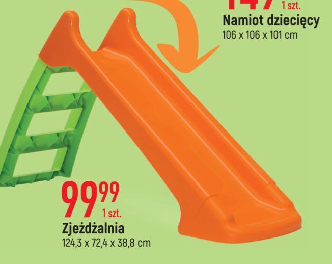 E.Leclerc Zjeżdżalnia 124.3 x 38.8 72.4 cm oferta