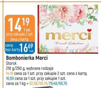 E.Leclerc Bombonierka czerwona storck merci oferta