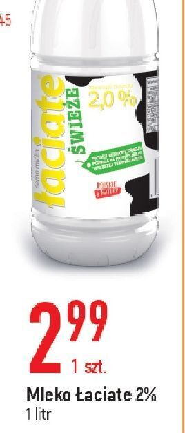 E.Leclerc Mleko 2% łaciate oferta