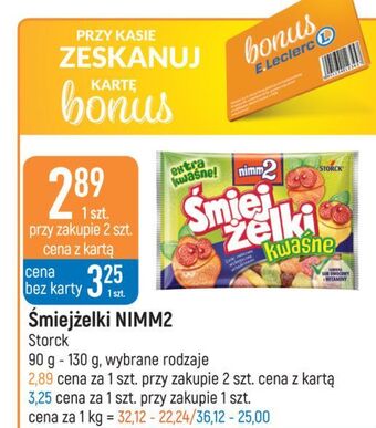 E.Leclerc Żelki kwaśne nimm2 śmiejżelki oferta