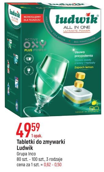 E.Leclerc Tabletki do zmywarek lemon ludwik all in one oferta