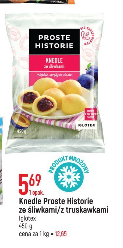 E.Leclerc Knedle ze śliwkami iglotex proste historie oferta