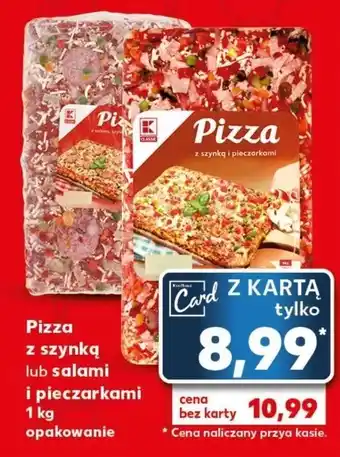 Kaufland Pizza z szynką i pieczarkami k-classic oferta