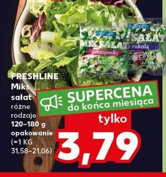 Kaufland Mix sałat z rukolą freshline oferta
