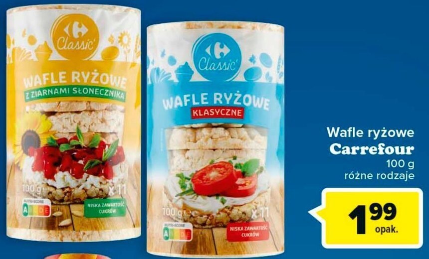 Carrefour Market Wafle ryżowe carrefour oferta