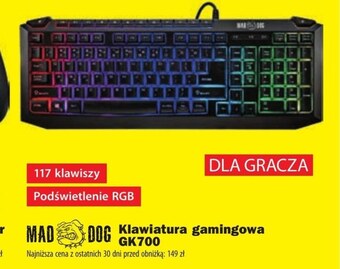 Media Expert Klawiatura dla graczy mad dog oferta
