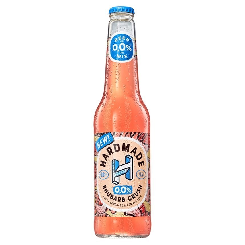 Społem Hardmade rhubarb crush piwo bezalkoholowe z lemoniadą o smaku cytryny i rabarbaru 400 ml oferta