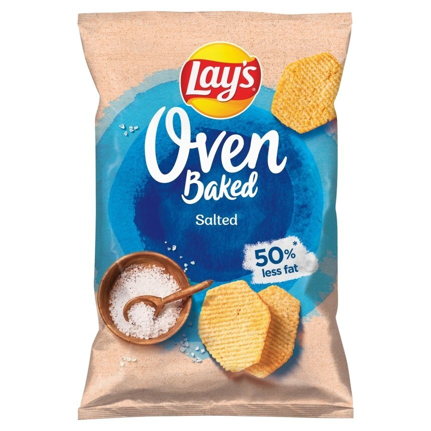 Top Market Lay's oven baked pieczone formowane chipsy ziemniaczane solone 125 g oferta