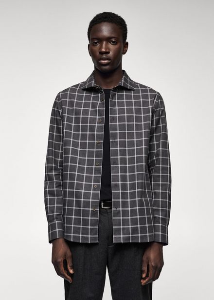 MANGO Koszula slim-fit w kratę oferta