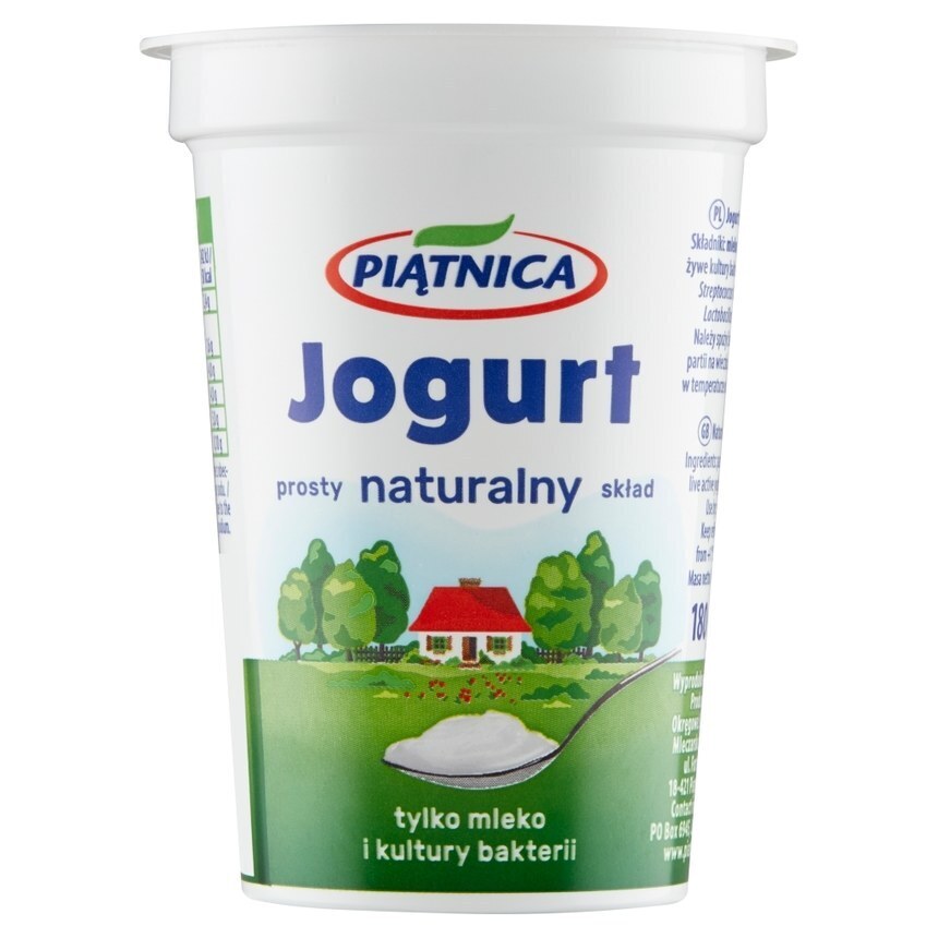 Jubilat Piątnica jogurt naturalny 180 g oferta