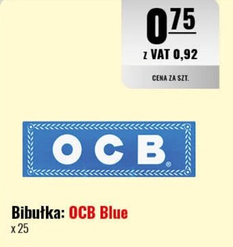 Eurocash Bibułka: OCB Blue x 25 oferta
