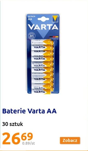 Baterie Varta AA 30 sztuk