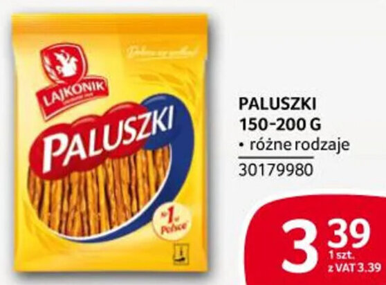 Selgros PALUSZKI 150-200 G oferta