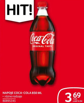 Selgros NAPOJE COCA-COLA 850 ML oferta