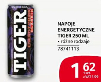 Selgros NAPOJE ENERGETYCZNE TIGER 250 ML oferta