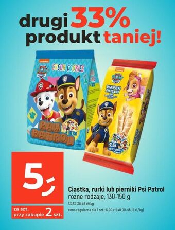 Dealz Rurki waflowe psi patrol waniliowe oferta