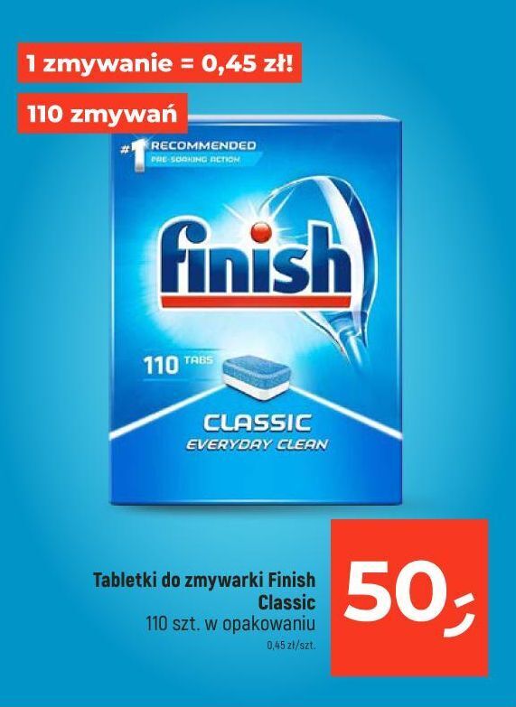 Dealz Tabletki do zmywarek regular finish all in 1 oferta