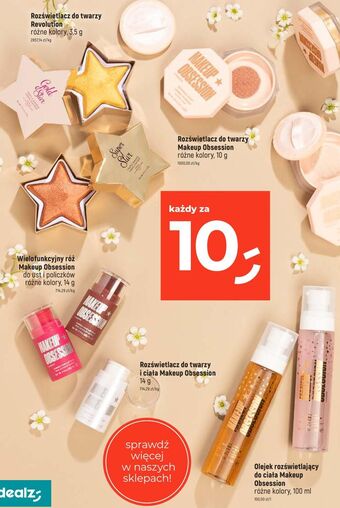 Dealz Olejek rozświetlający do ciała makeup obsesssion oferta