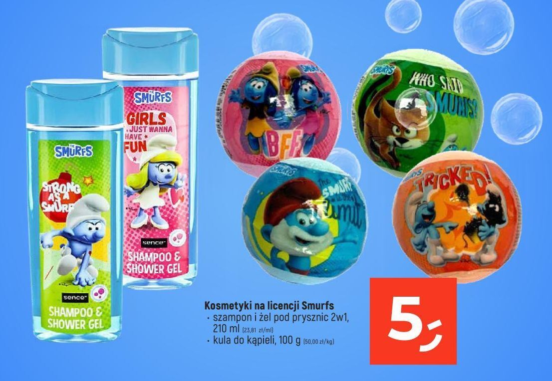 Dealz Kula do kapieli smurfs sence oferta