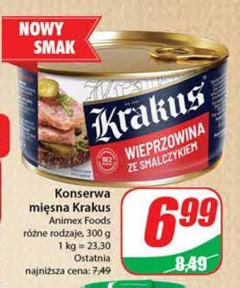 Dino Wieprzowina ze smalczykiem krakus animex oferta
