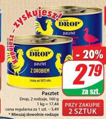 Dino Pasztet z dodatkiem kaczki drop oferta