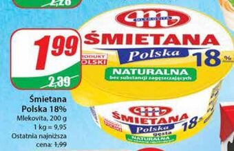 Dino Śmietana polska 18 % mlekovita oferta