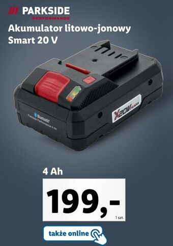 Lidl Akumulator litowo-jonowy 20v 4ah parkside oferta