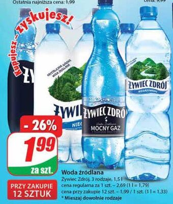 Dino Woda mocny gaz żywiec zdrój oferta