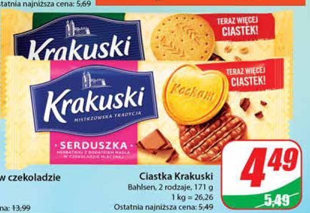 Dino Ciastka w czekoladzie mlecznej krakuski florianki oferta