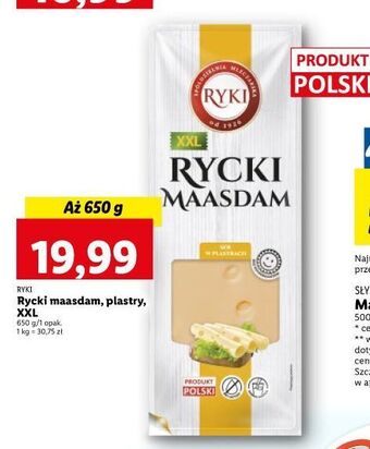 Lidl Ser rycki maasdam ryki oferta
