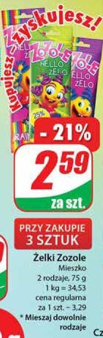 Dino Żelki sticks mieszko zozole hello żelo oferta