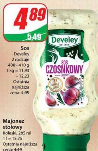 Dino Sos czosnkowy develey oferta