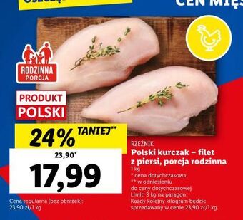 Lidl Filet z piersi kurczaka rzeźnik codzienna dostawa oferta