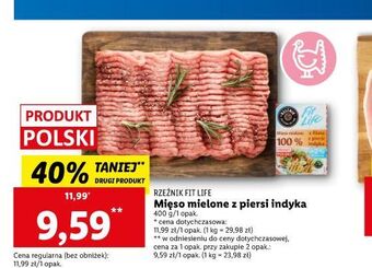 Lidl Mięso mielone z piersi indyka rzeźnik codzienna dostawa fit life oferta