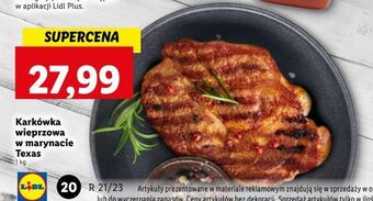 Lidl Karkówka w marynacie grillowej texas morliny oferta