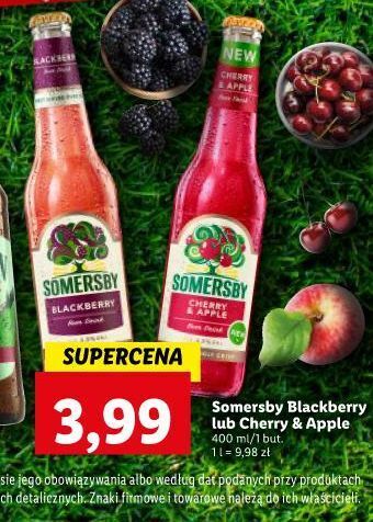 Lidl Piwo somersby cherry & apple oferta