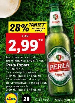 Lidl Piwo perła export oferta