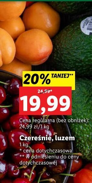 Lidl Czereśnie oferta