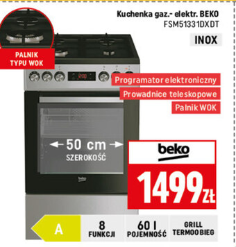 Neopunkt Kuchenka gazowo-elektryczna beko oferta