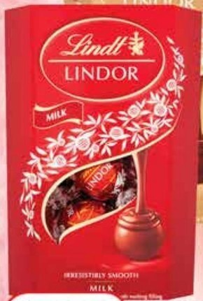 Dino Lindt lindor praliny z czekolady mlecznej 200 g oferta