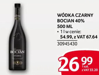 Selgros WÓDKA CZARNY BOCIAN 40% 500 ML oferta