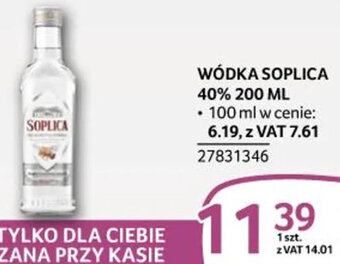 Selgros WÓDKA SOPLICA 40% 200 ML oferta