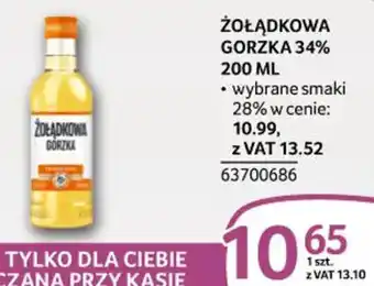 Selgros ŻOŁĄDKOWA GORZKA 34% 200ml oferta