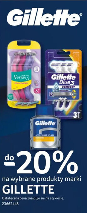 Selgros na wybrane produkty marki GILLETTE oferta