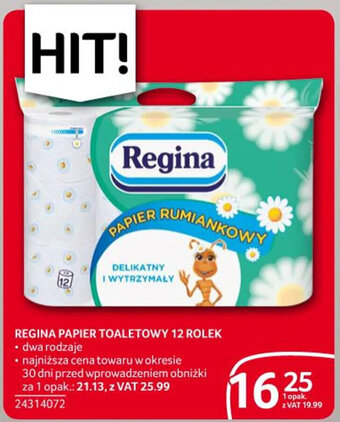 Selgros REGINA PAPIER TOALETOWY 12 ROLEK oferta
